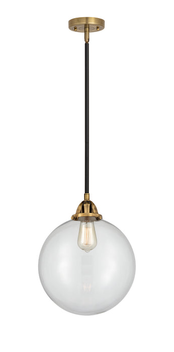 Innovations 288-1S-BAB-G202-12 One Light Mini Pendant, Black Antique Brass
