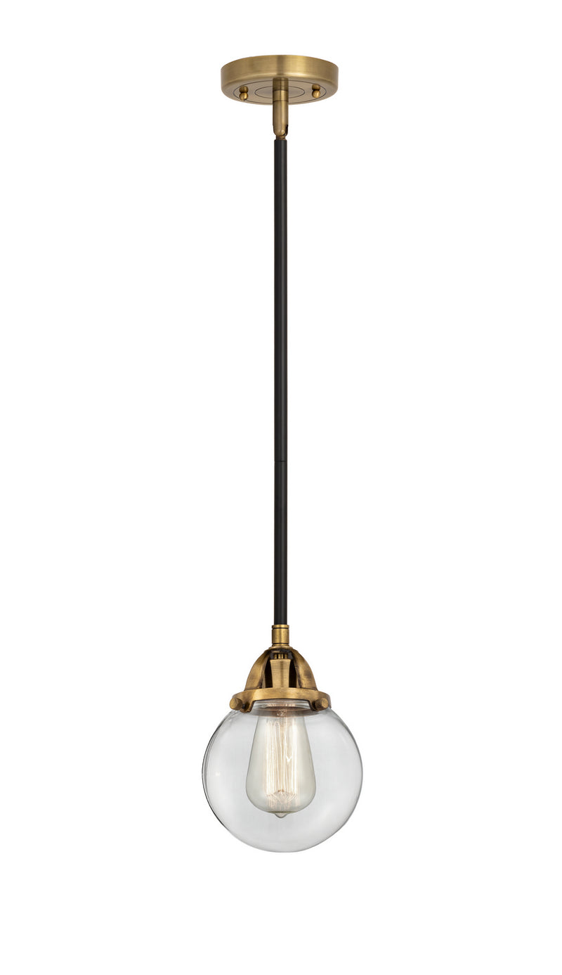 Innovations 288-1S-BAB-G202-6 One Light Mini Pendant, Black Antique Brass