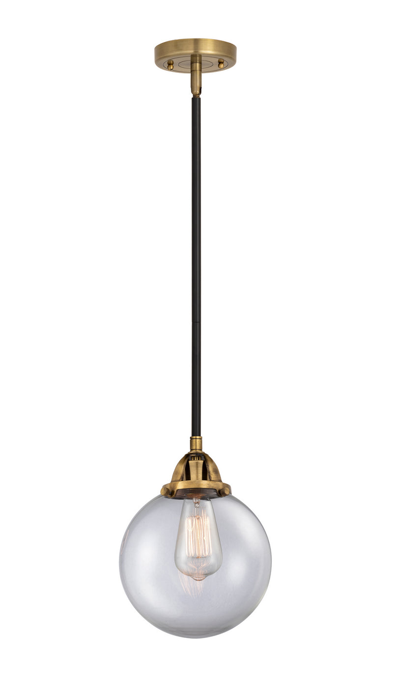 Innovations 288-1S-BAB-G202-8 One Light Mini Pendant, Black Antique Brass