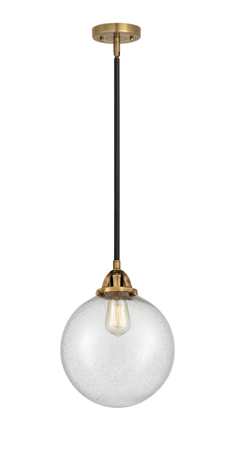Innovations 288-1S-BAB-G204-10 One Light Mini Pendant, Black Antique Brass