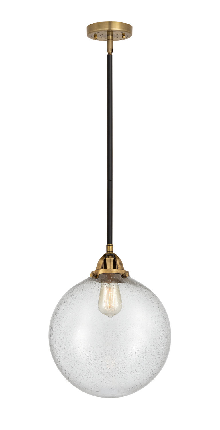 Innovations 288-1S-BAB-G204-12 One Light Mini Pendant, Black Antique Brass