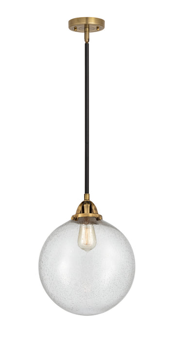 Innovations 288-1S-BAB-G204-12 One Light Mini Pendant, Black Antique Brass