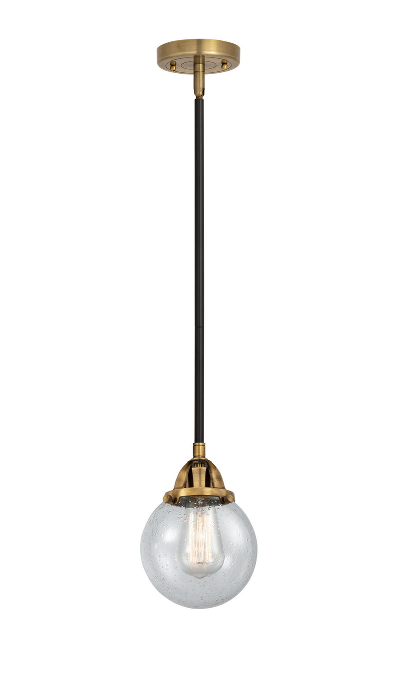 Innovations 288-1S-BAB-G204-6 One Light Mini Pendant, Black Antique Brass