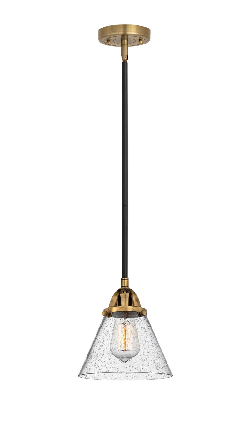 Innovations 288-1S-BAB-G44 One Light Mini Pendant, Black Antique Brass