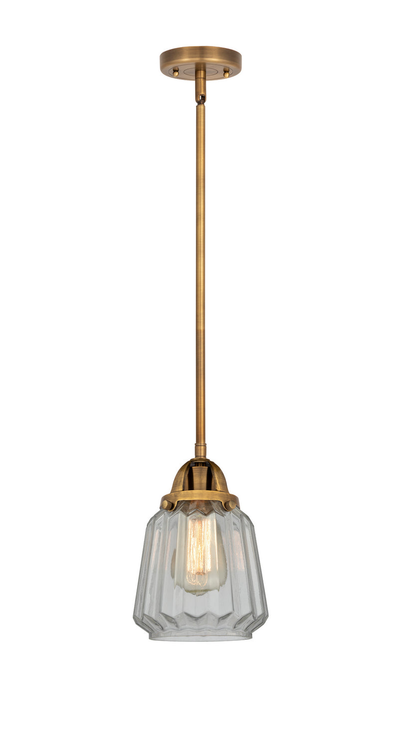 Innovations 288-1S-BB-G142 One Light Mini Pendant, Brushed Brass