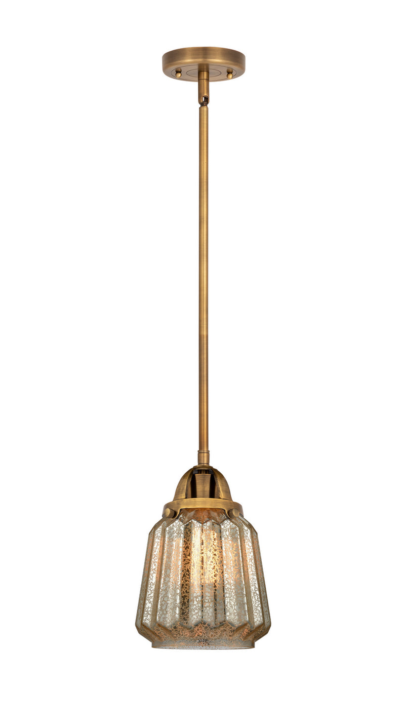 Innovations 288-1S-BB-G146 One Light Mini Pendant, Brushed Brass