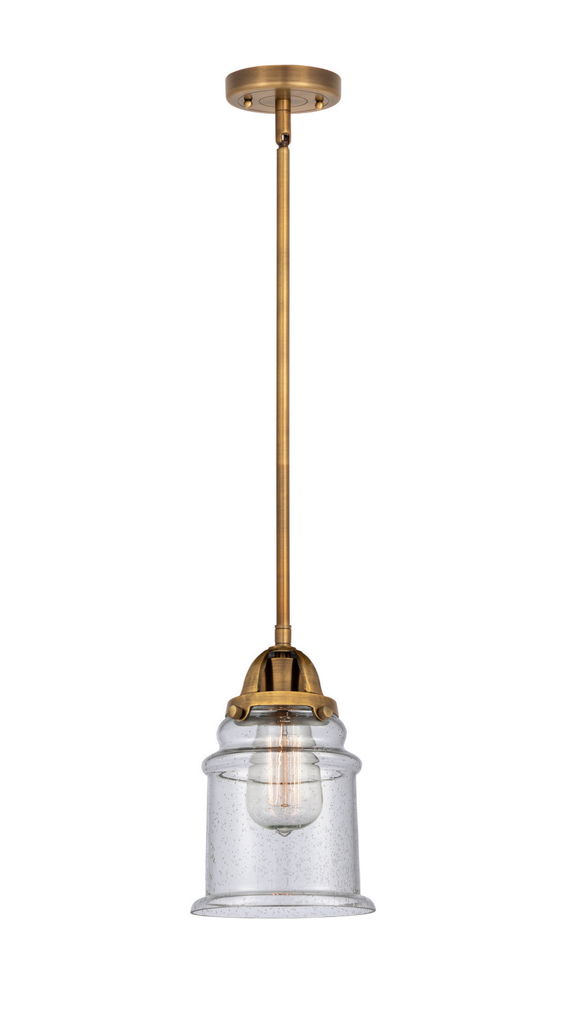 Innovations 288-1S-BB-G184 One Light Mini Pendant, Brushed Brass