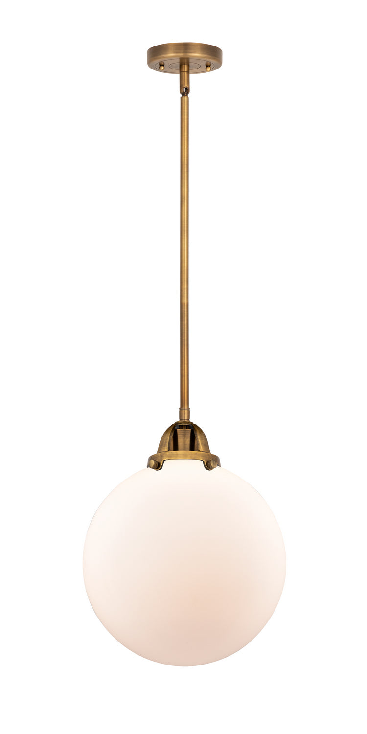 Innovations 288-1S-BB-G201-10 One Light Mini Pendant, Brushed Brass