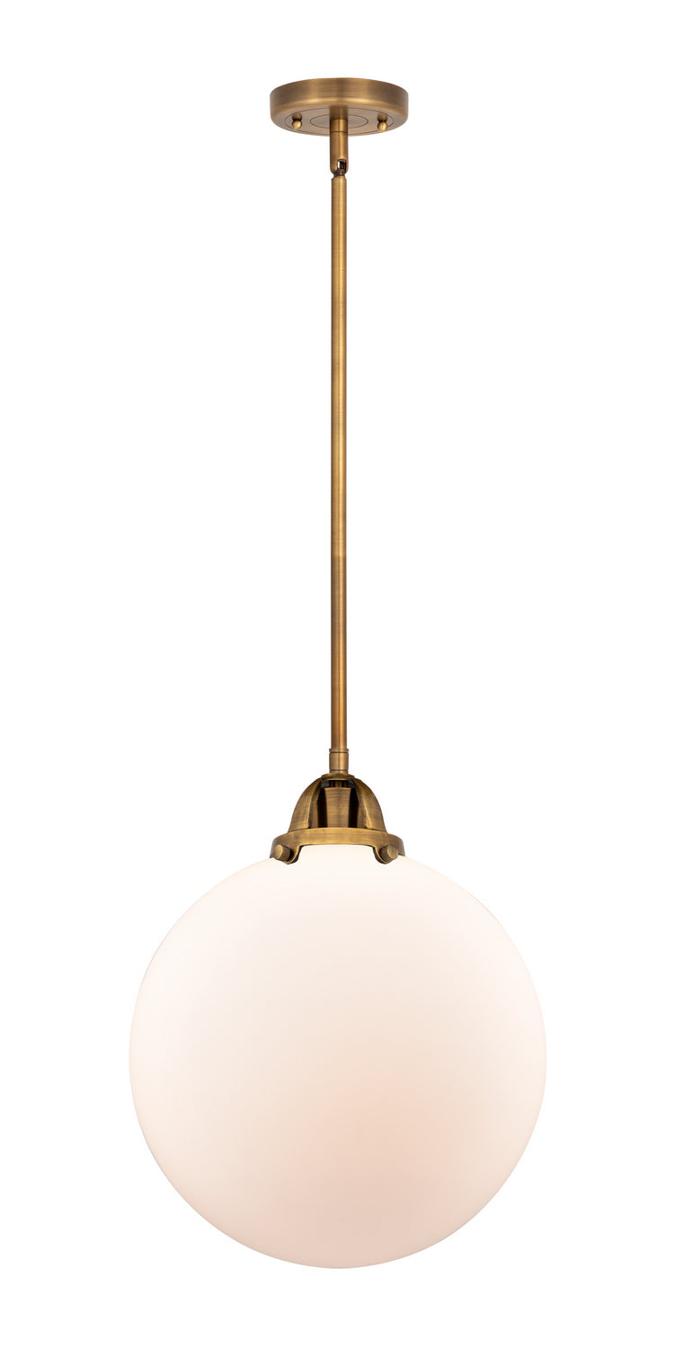 Innovations 288-1S-BB-G201-12 One Light Mini Pendant, Brushed Brass