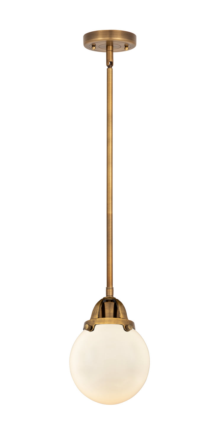 Innovations 288-1S-BB-G201-6 One Light Mini Pendant, Brushed Brass