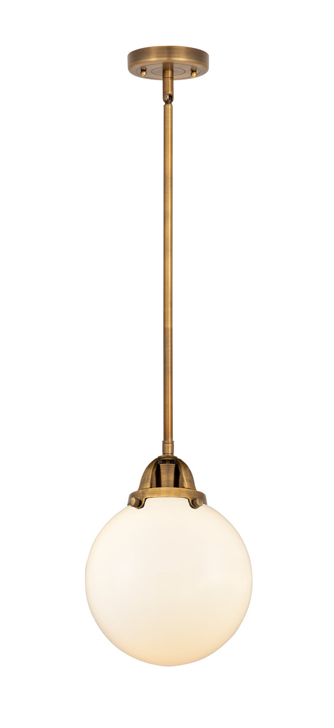 Innovations 288-1S-BB-G201-8 One Light Mini Pendant, Brushed Brass
