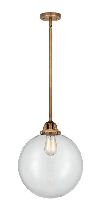 Innovations 288-1S-BB-G202-12 One Light Mini Pendant, Brushed Brass