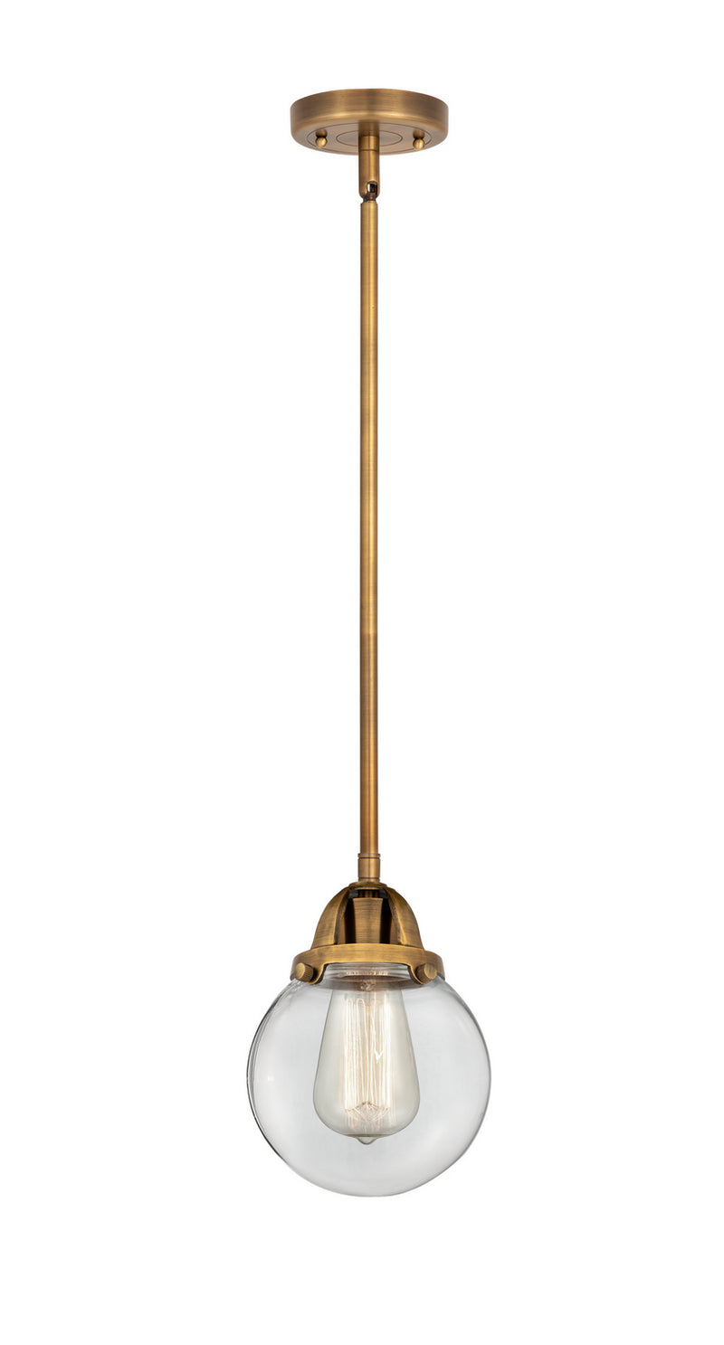 Innovations 288-1S-BB-G202-6 One Light Mini Pendant, Brushed Brass