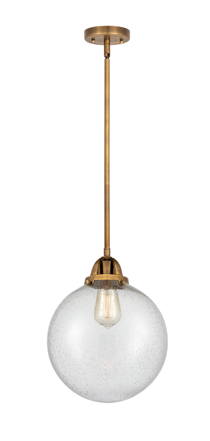 Innovations 288-1S-BB-G204-10 One Light Mini Pendant, Brushed Brass