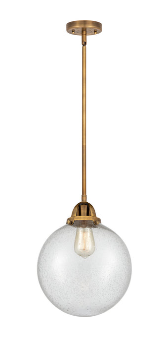 Innovations 288-1S-BB-G204-10 One Light Mini Pendant, Brushed Brass