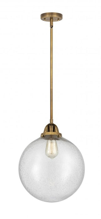 Innovations 288-1S-BB-G204-12 One Light Mini Pendant, Brushed Brass