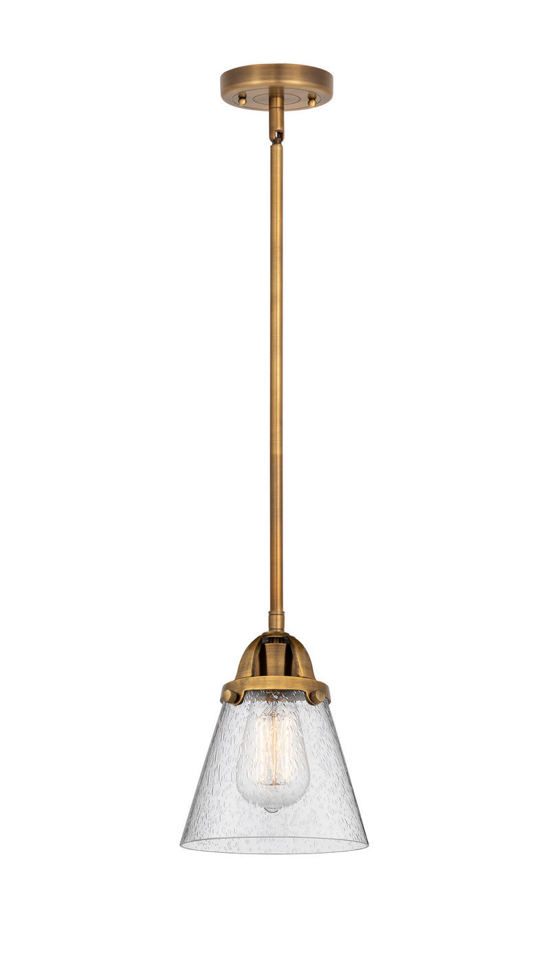 Innovations 288-1S-BB-G64 One Light Mini Pendant, Brushed Brass