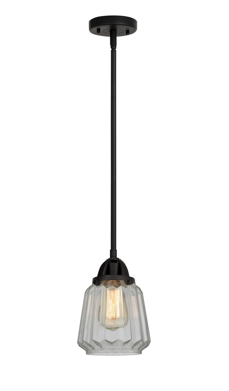 Innovations 288-1S-BK-G142-LED LED Mini Pendant, Matte Black