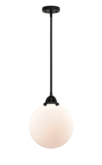 Innovations 288-1S-BK-G201-10 One Light Mini Pendant, Matte Black