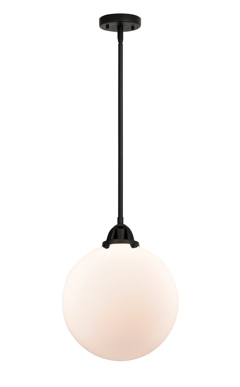 Innovations 288-1S-BK-G201-12 One Light Mini Pendant, Matte Black