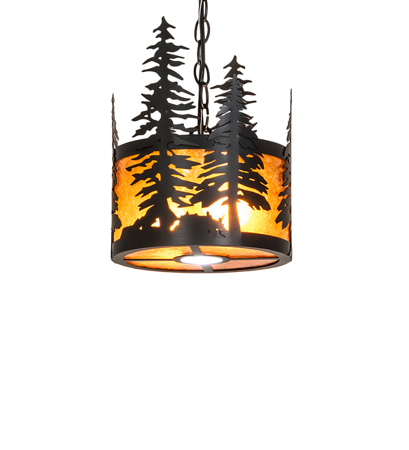 Meyda Tiffany 251324 Three Light Pendant, Solar Black