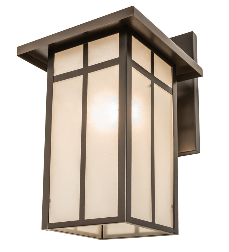 Meyda Tiffany 251746 One Light Wall Sconce, Craftsman Brown On Copper