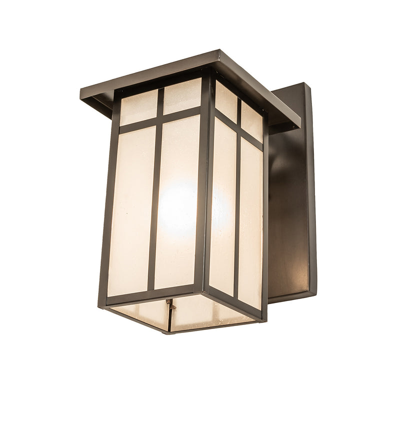 Meyda Tiffany 251750 One Light Wall Sconce, Craftsman Brown On Copper