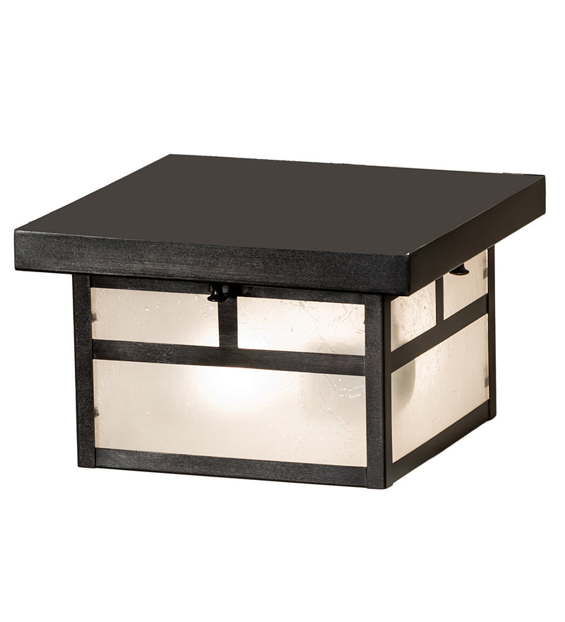 Meyda Tiffany 251751 Two Light Flushmount, Craftsman Brown