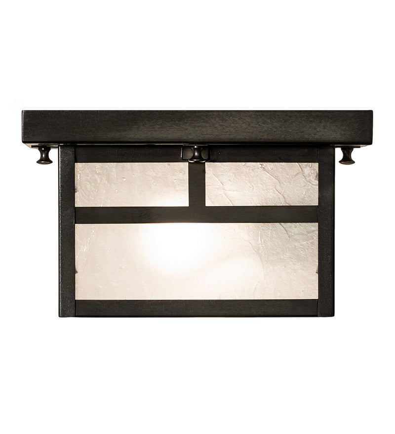 Meyda Tiffany 251751 Two Light Flushmount, Craftsman Brown
