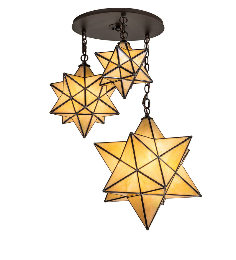 Meyda Tiffany 251942 Three Light Pendant, Oil Rubbed Bronze