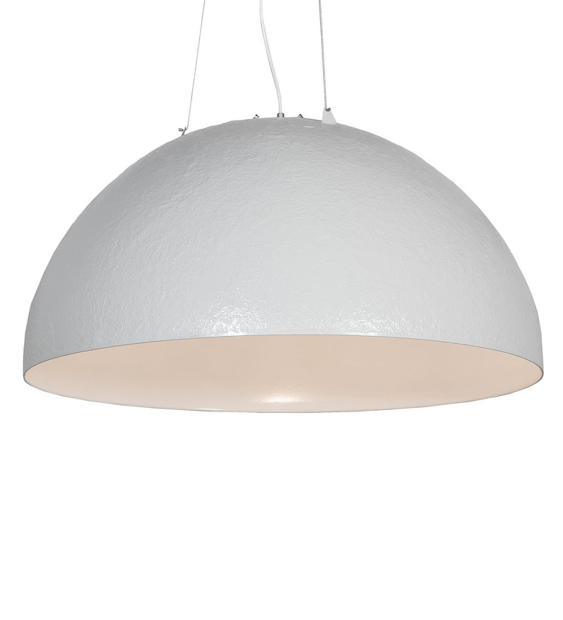 Meyda Tiffany 252447 One Light Pendant, Matte White & Nickel