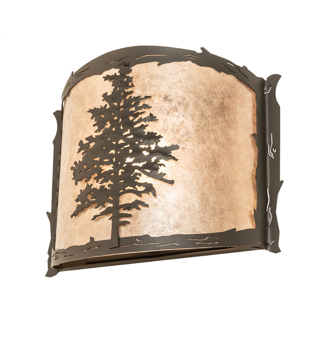 Meyda Tiffany 252641 One Light Wall Sconce, Wrought Iron
