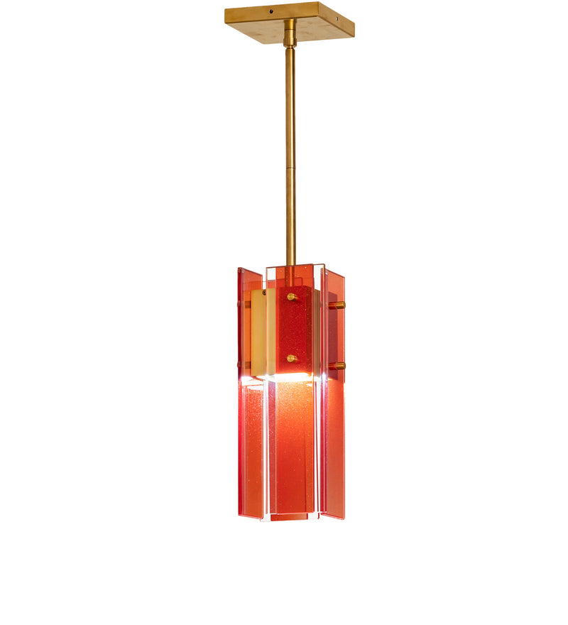 Meyda Tiffany 253893 LED Pendant, Gold Nickel