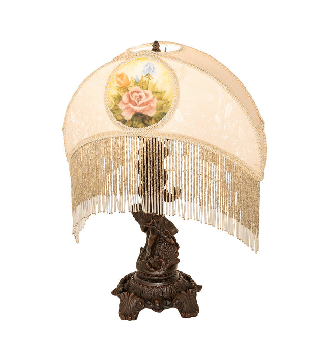Meyda Tiffany 254237 One Light Table Lamp, Antique,Mahogany Bronze