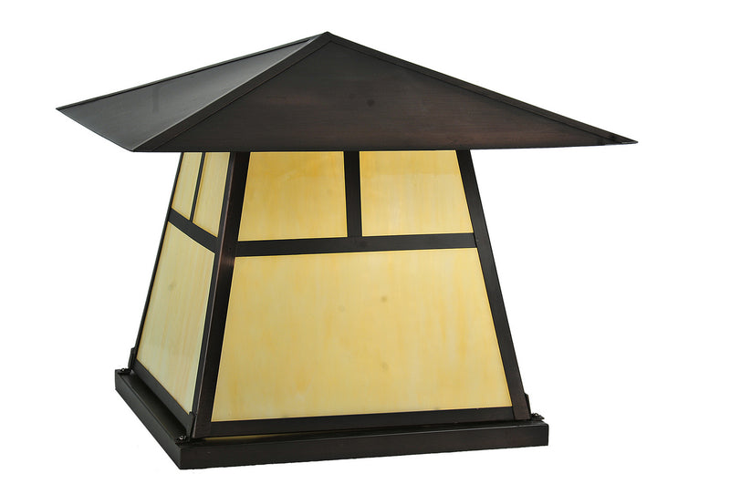 Meyda Tiffany 254435 One Light Pier Mount, Craftsman Brown
