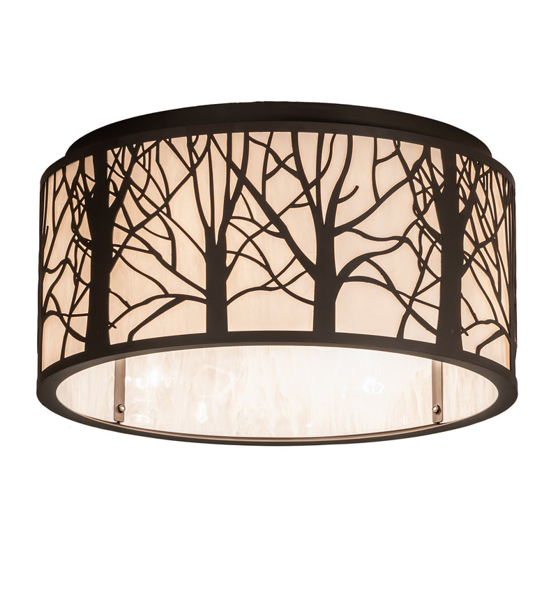 Meyda Tiffany 254459 Four Light Flushmount, Oil Rubbed Bronze