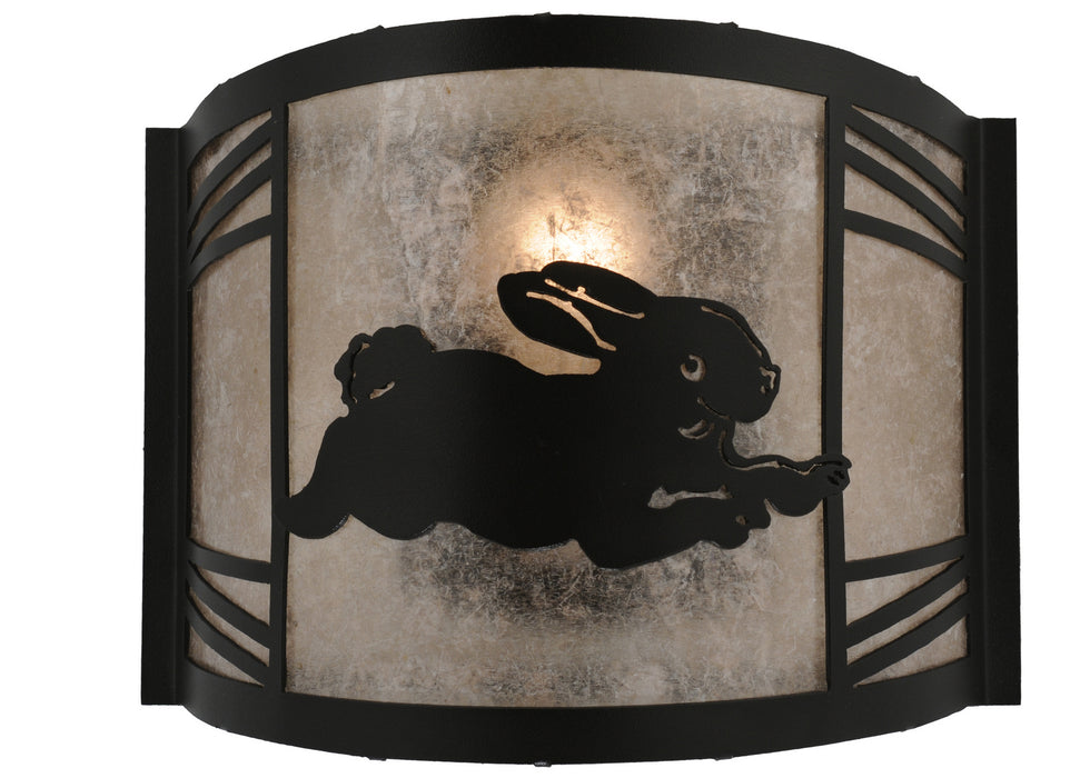 Meyda Tiffany 254696 LED Wall Sconce, Textured Black