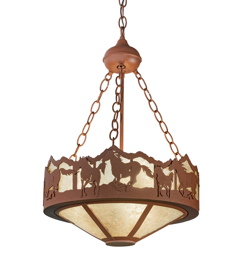 Meyda Tiffany 254760 LED Pendant, Rust
