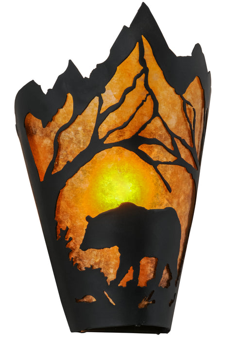Meyda Tiffany 254761 LED Wall Sconce, Textured Black