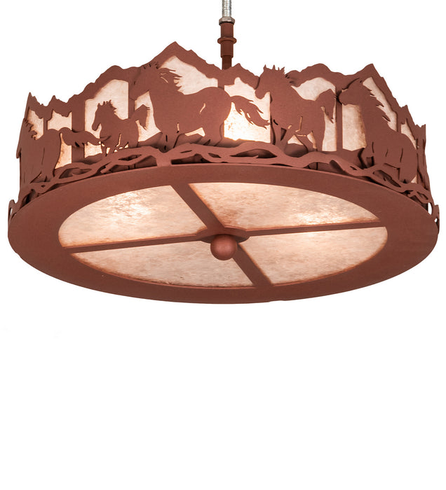 Meyda Tiffany 254818 LED Fan Light Fixture, Rust