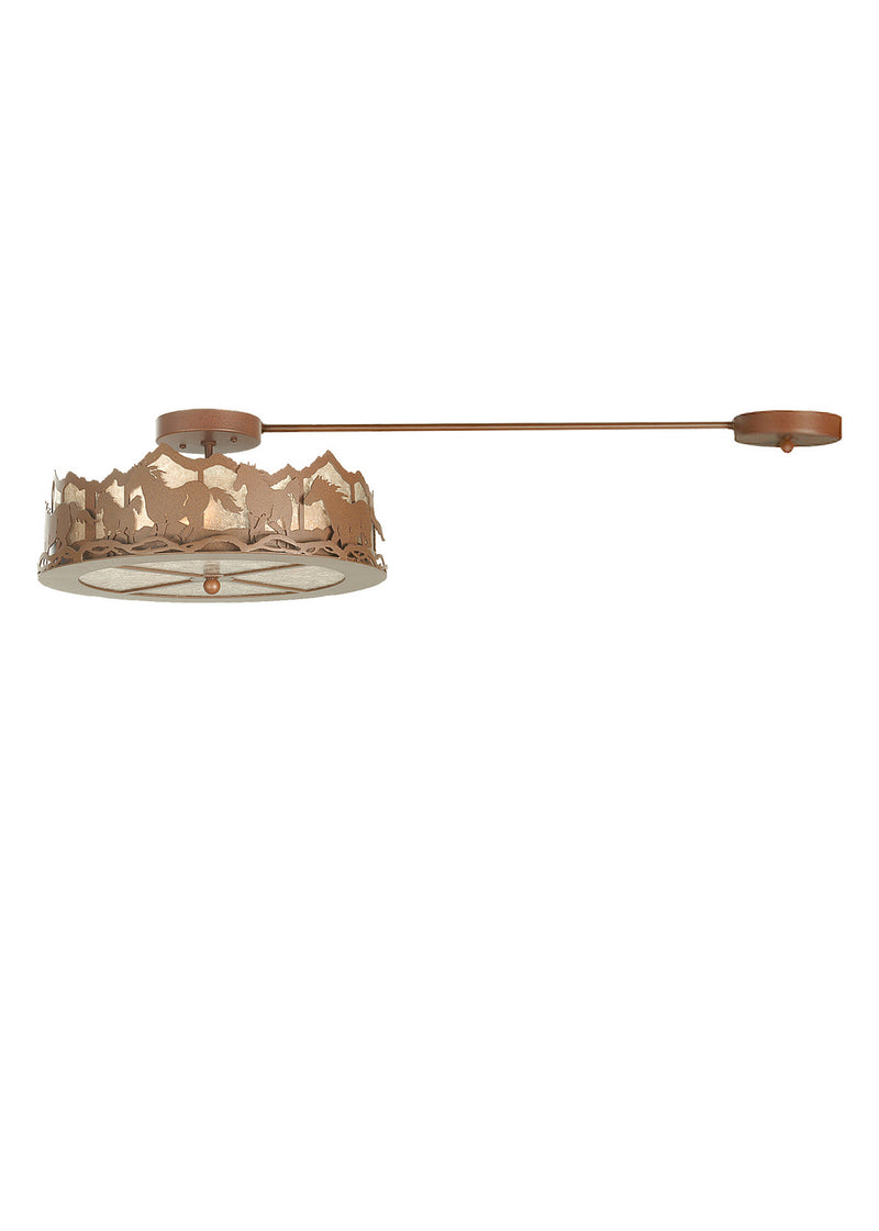 Meyda Tiffany 254821 LED Flushmount, Rust