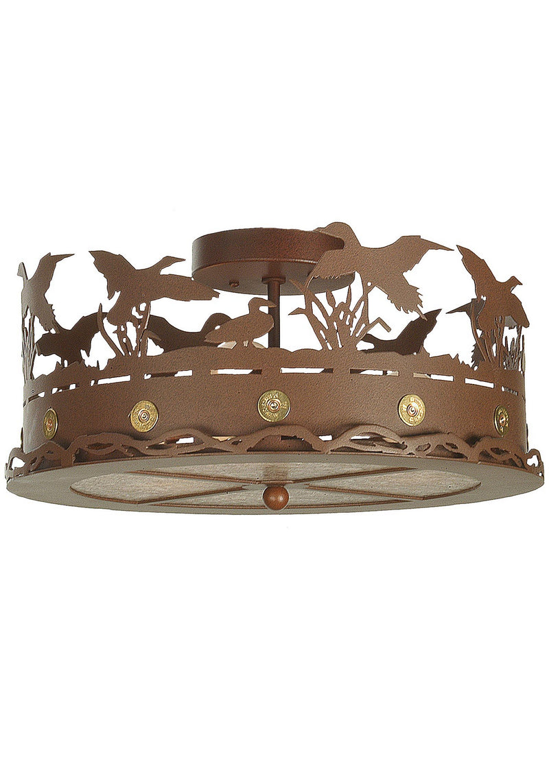 Meyda Tiffany 254833 LED Flushmount, Rust