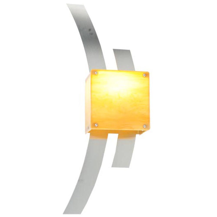 Meyda Tiffany 254834 LED Wall Sconce, Brushed Stainless Steel