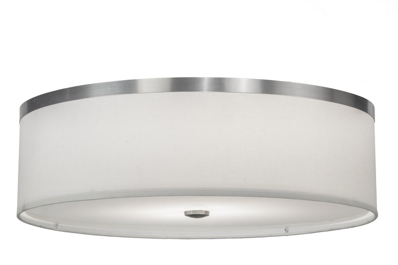 Meyda Tiffany 254940 Two Light Flushmount, Brushed Nickel