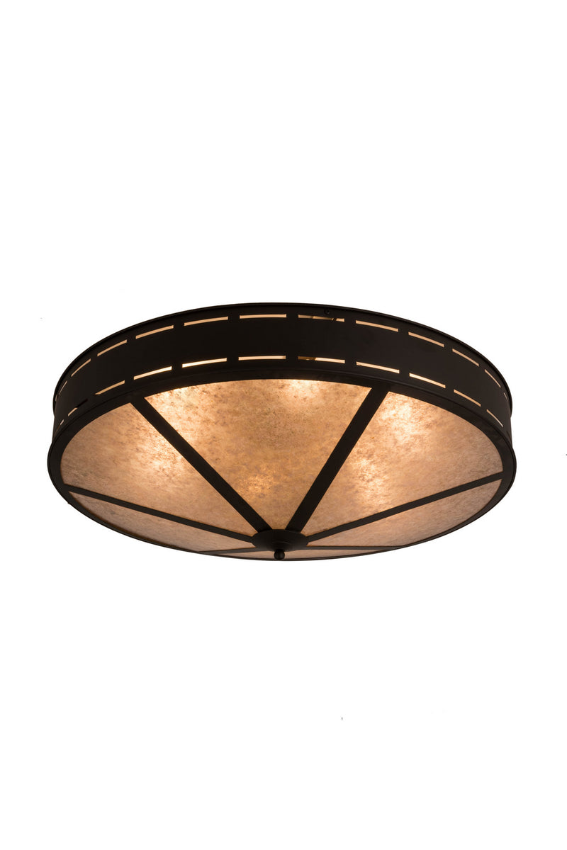Meyda Tiffany 254942 Six Light Flushmount, Oil Rubbed Bronze