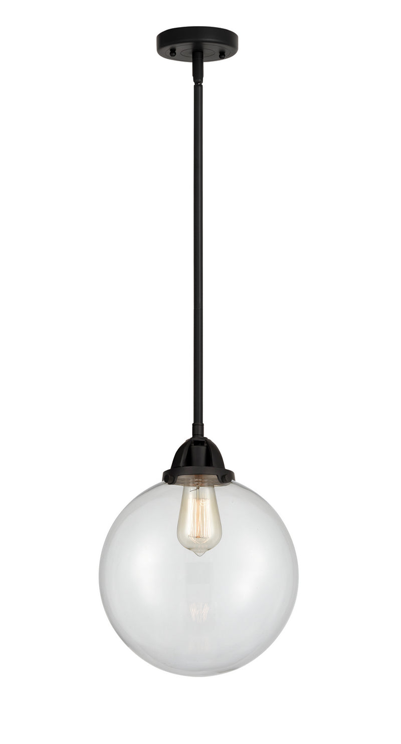 Innovations 288-1S-BK-G202-10 One Light Mini Pendant, Matte Black