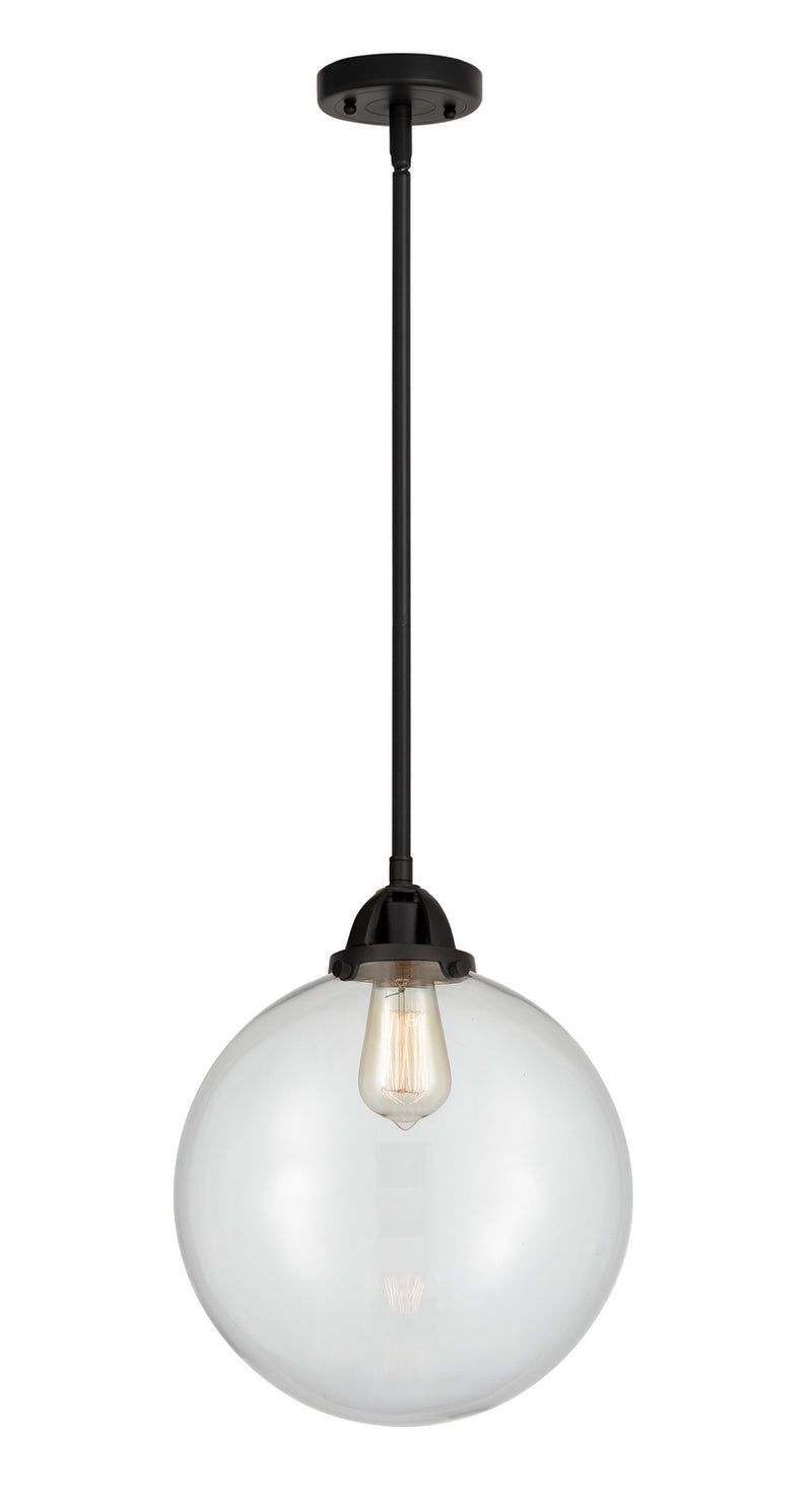 Innovations 288-1S-BK-G202-12 One Light Mini Pendant, Matte Black