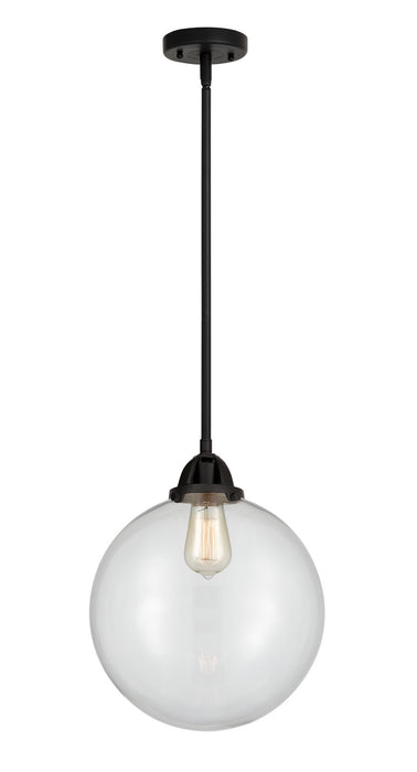 Innovations 288-1S-BK-G202-12 One Light Mini Pendant, Matte Black