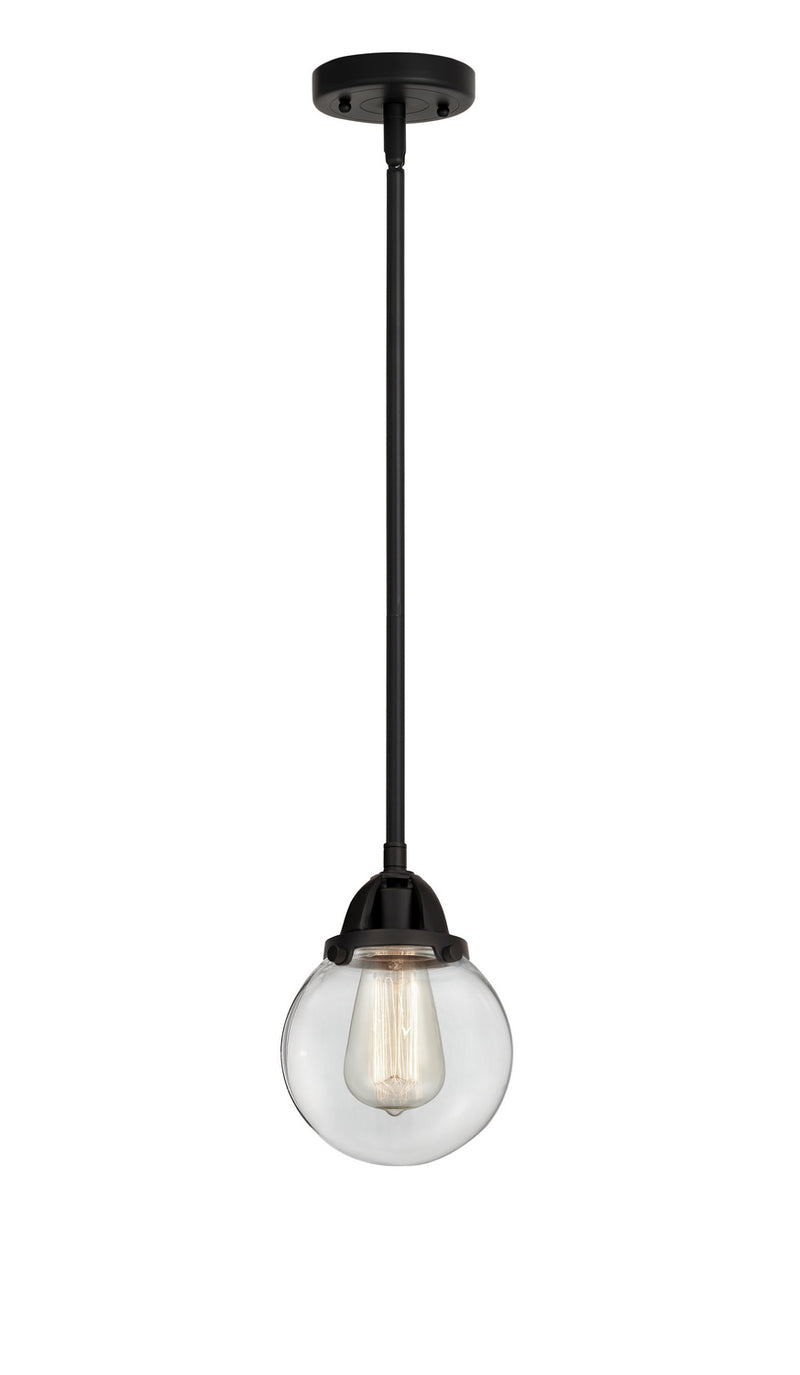 Innovations 288-1S-BK-G202-6 One Light Mini Pendant, Matte Black