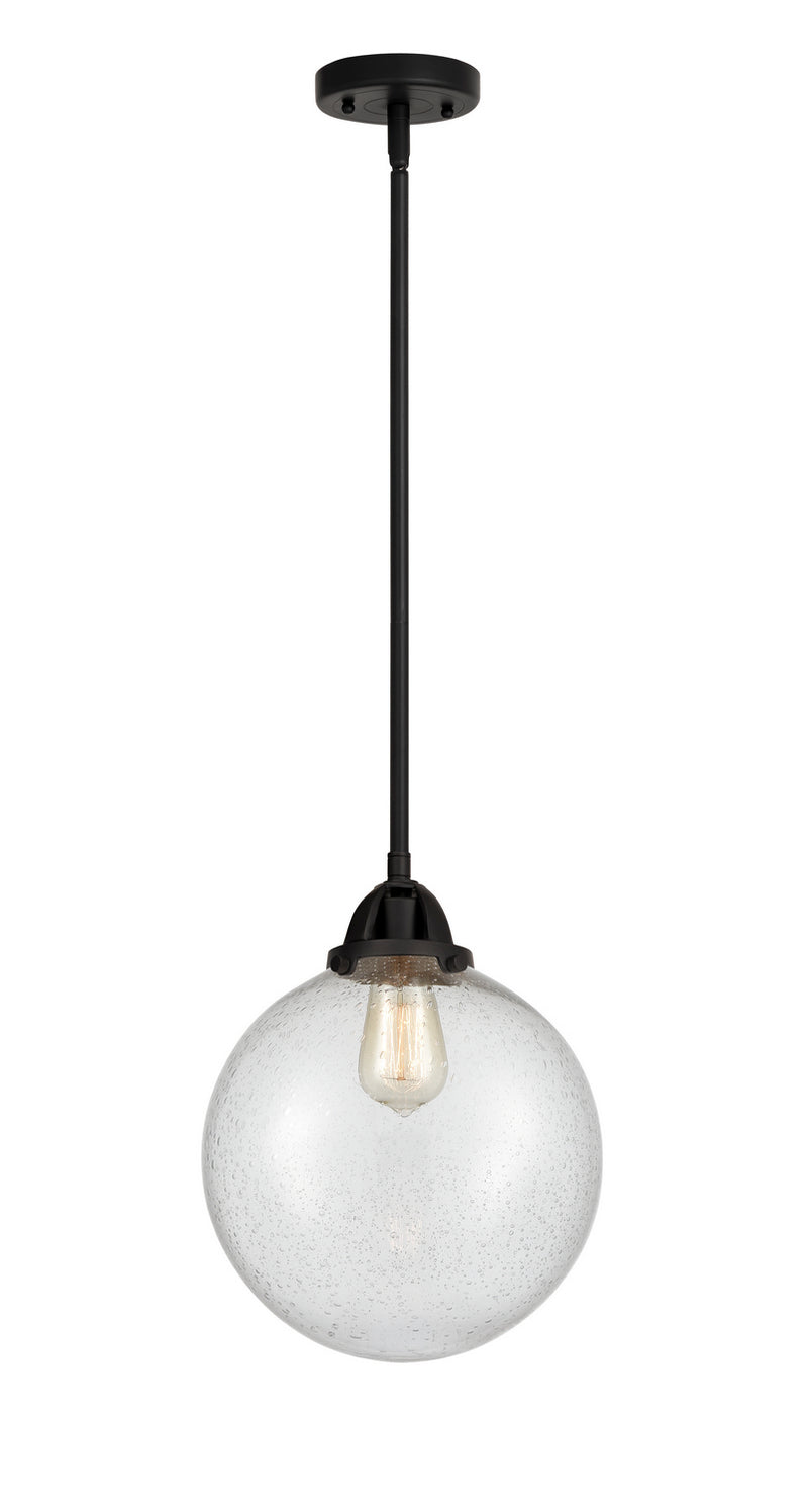 Innovations 288-1S-BK-G204-10 One Light Mini Pendant, Matte Black